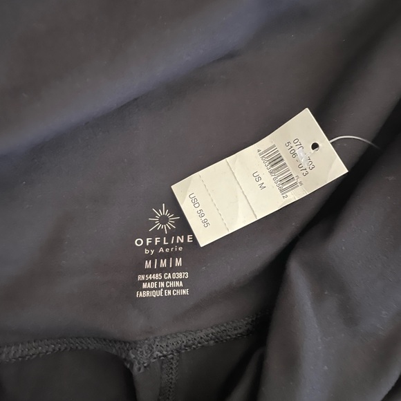 Aerie Black Women's foldover joggers - Picture 3 of 3